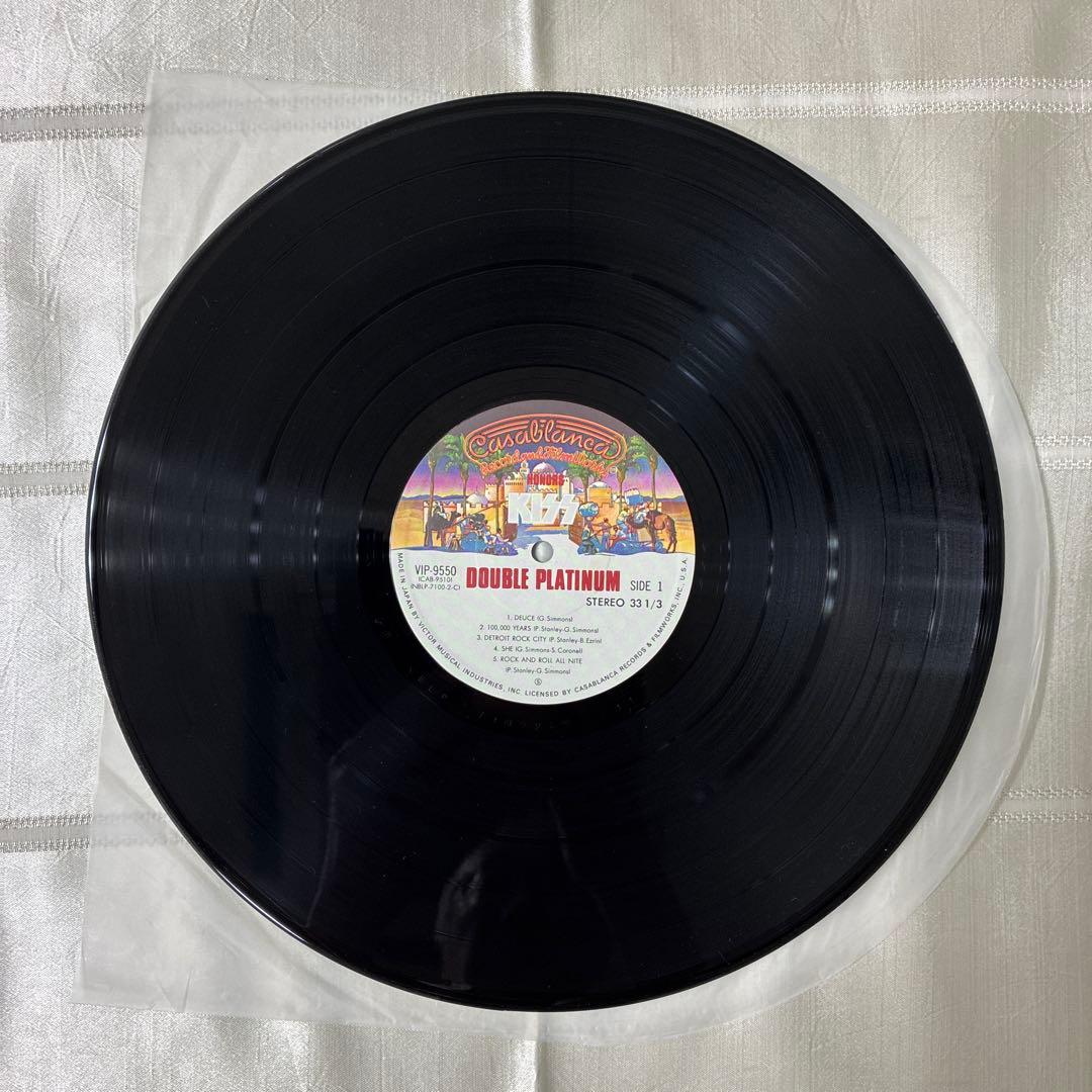 KISS Double Platinum 2LP Japan Vinyl Record w/ Obi VIP-9549-50 Rock Compilation