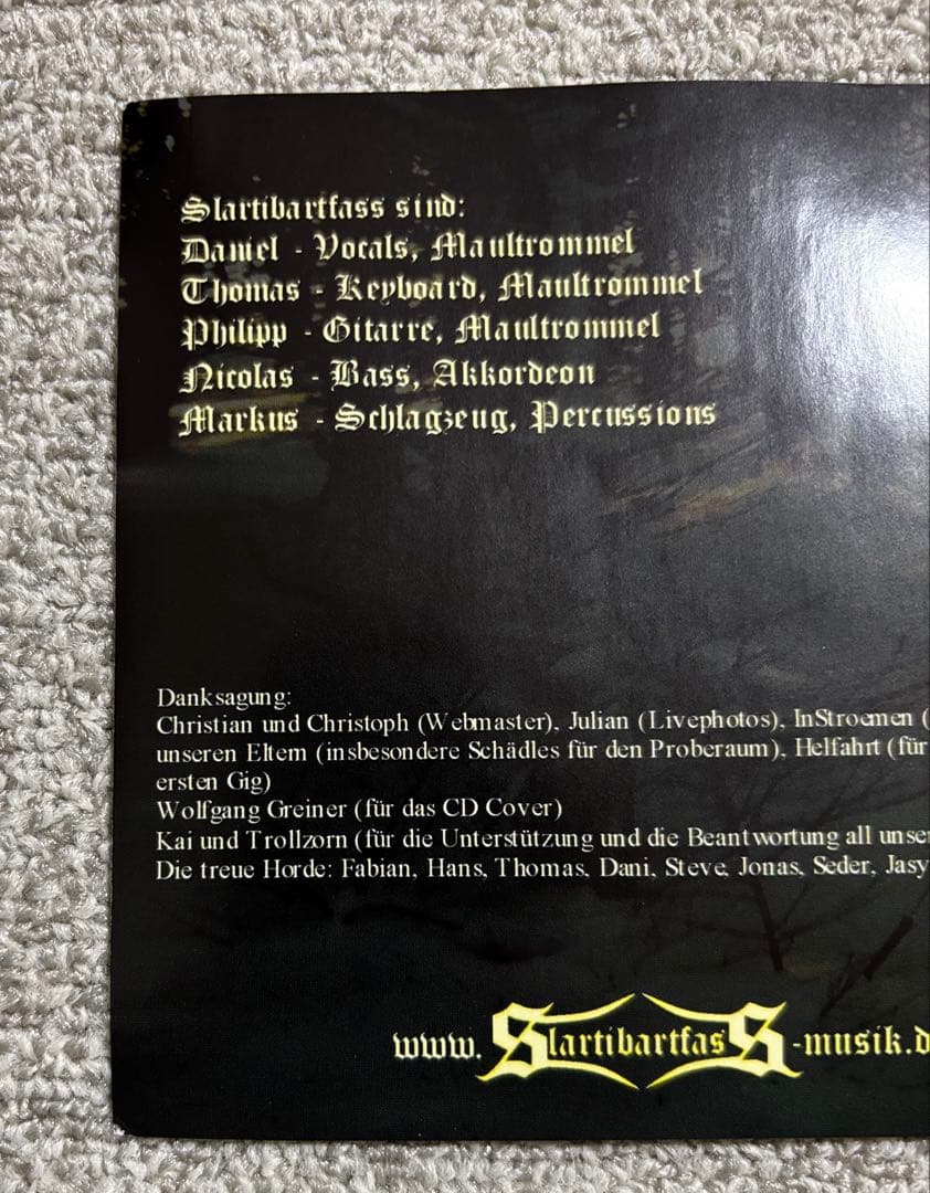 Slartibartfass Nordwind CD 2006 Limited Edition German Pagan Metal