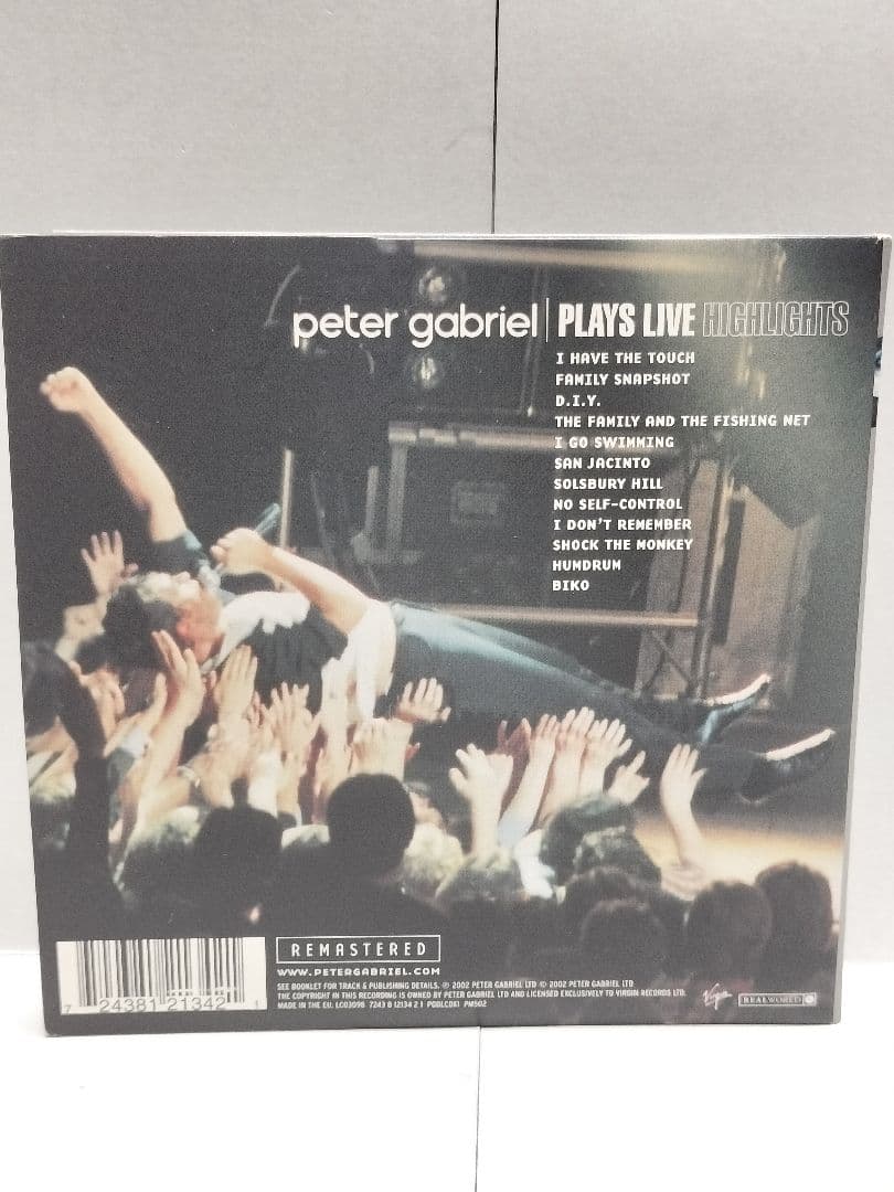 Peter Gabriel Plays Live Highlights Mini LP CD Japan Press Remastered