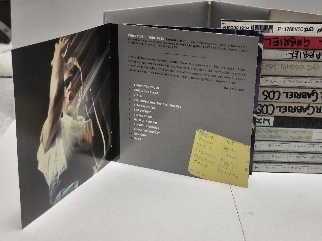 Peter Gabriel Plays Live Highlights Mini LP CD Japan Press Remastered