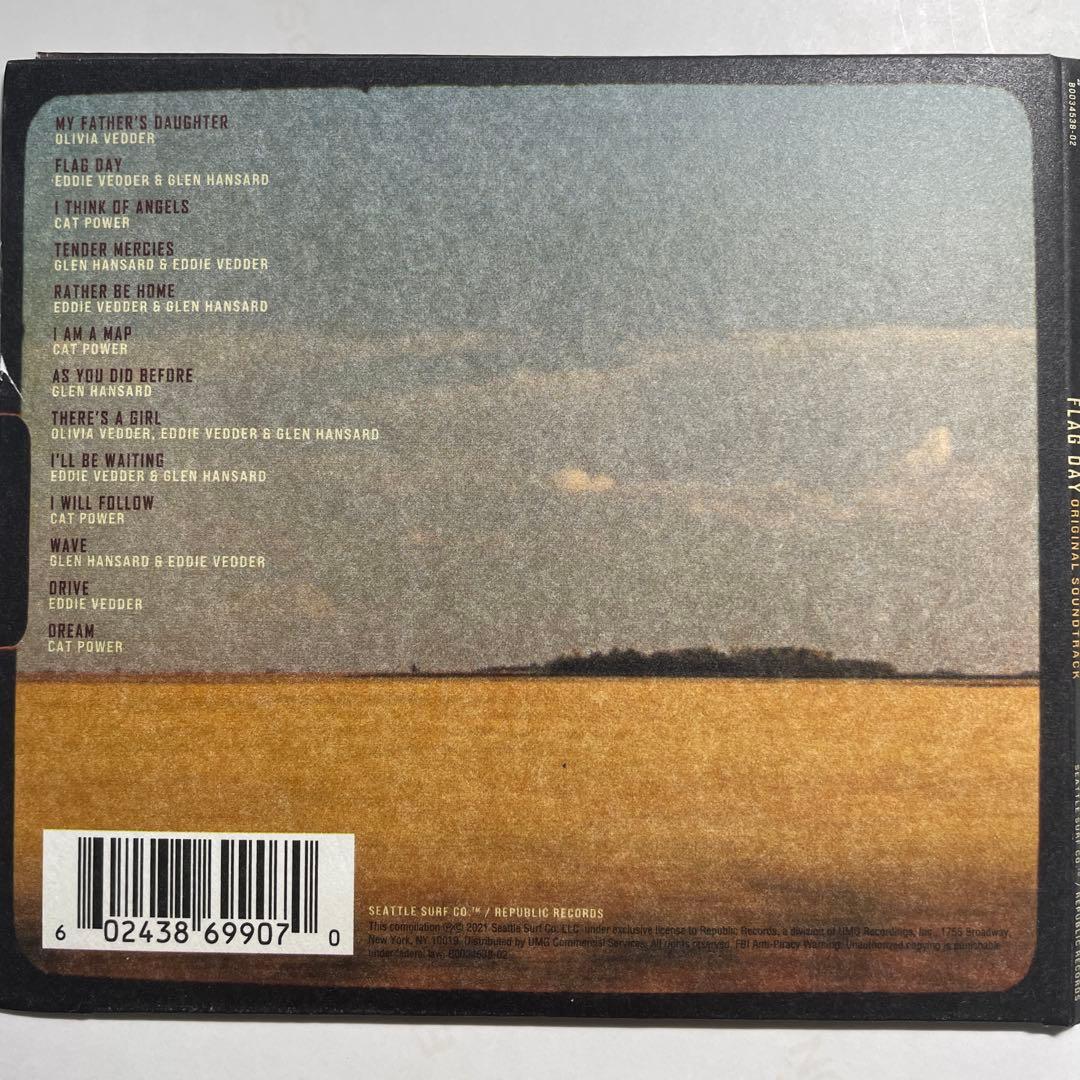 Flag Day Original Soundtrack CD - Eddie Vedder, Glen Hansard, Cat Power - 2021