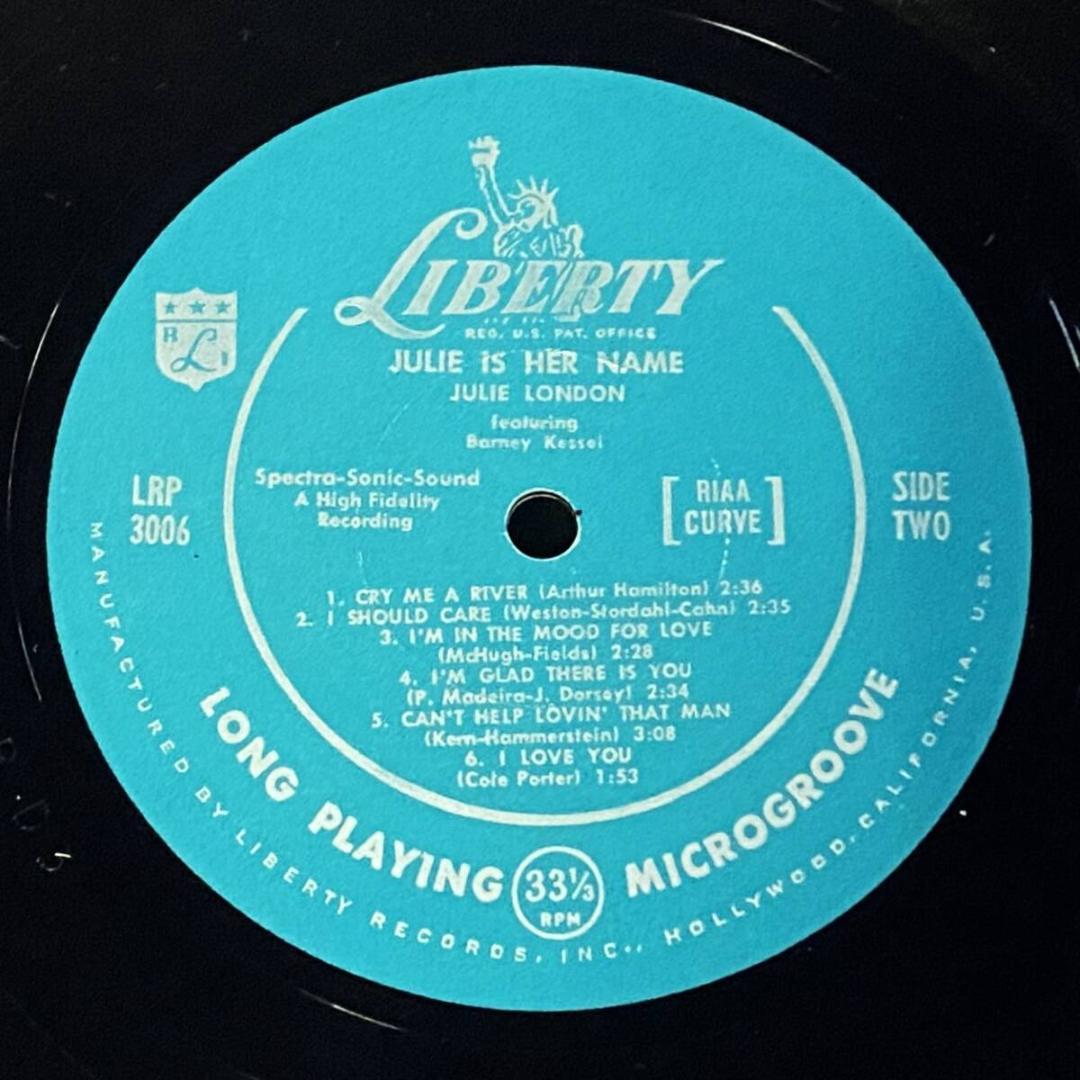 Julie London Vinyl LP US Mono OOP Misprint Early Press EX+/EX Condition | Japansoundstore