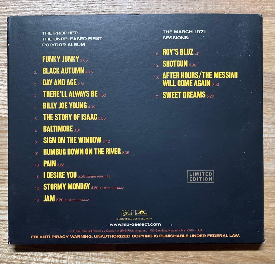 Roy Buchanan - The Prophet: The Unreleased First Polydor Album CD Limited Editio