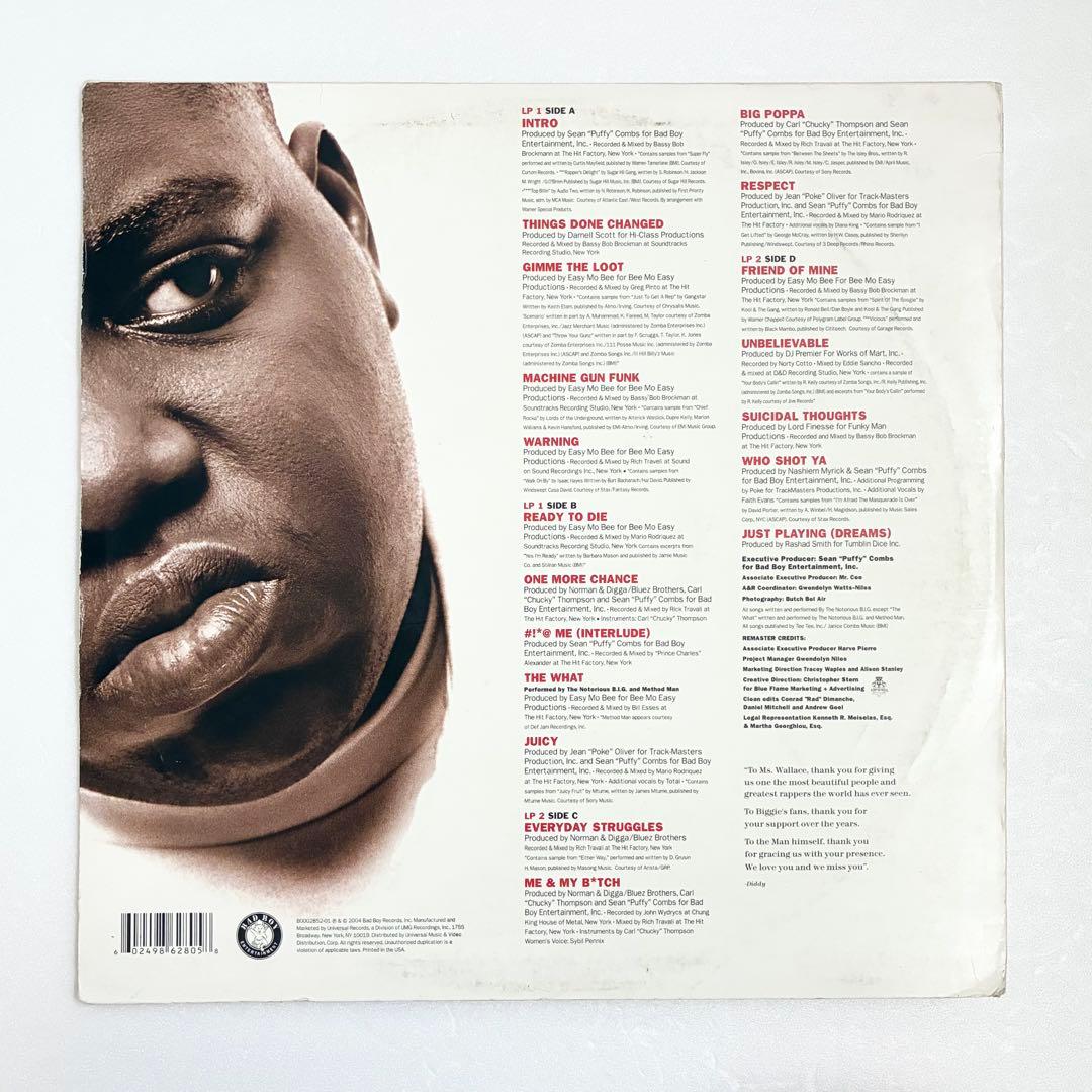 The Notorious B.I.G. - Ready To Die (2004 Remaster) 2LP Vinyl Classic Hip Hop