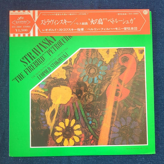 Leopold Stokowski Stravinsky Firebird Petrushka Vinyl LP Japan Seraphim w/ Obi