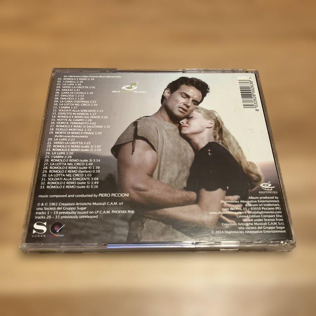 Piero Piccioni Romolo E Remo Soundtrack CD 2014 Digitmovies Limited Edition Impo