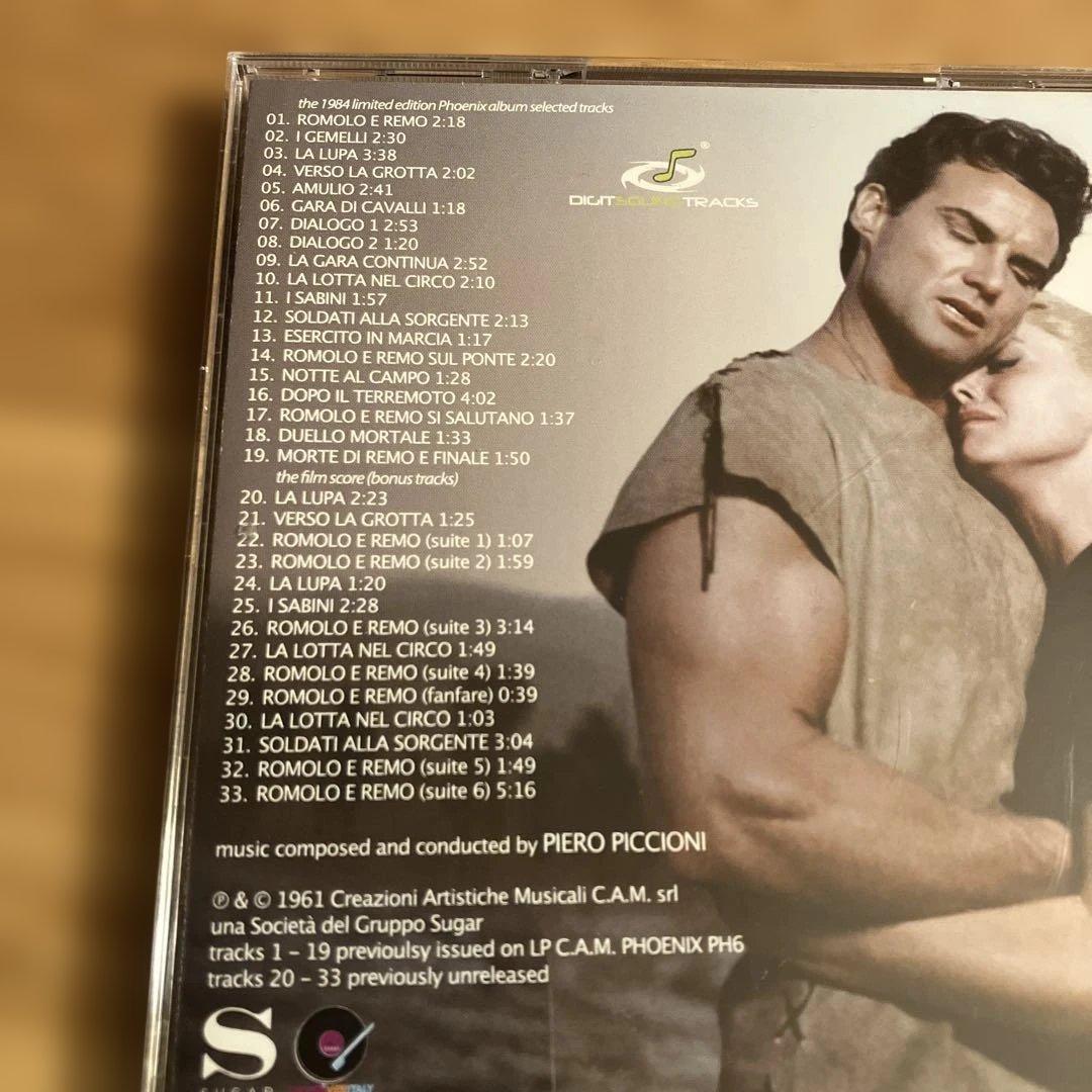 Piero Piccioni Romolo E Remo Soundtrack CD 2014 Digitmovies Limited Edition Impo
