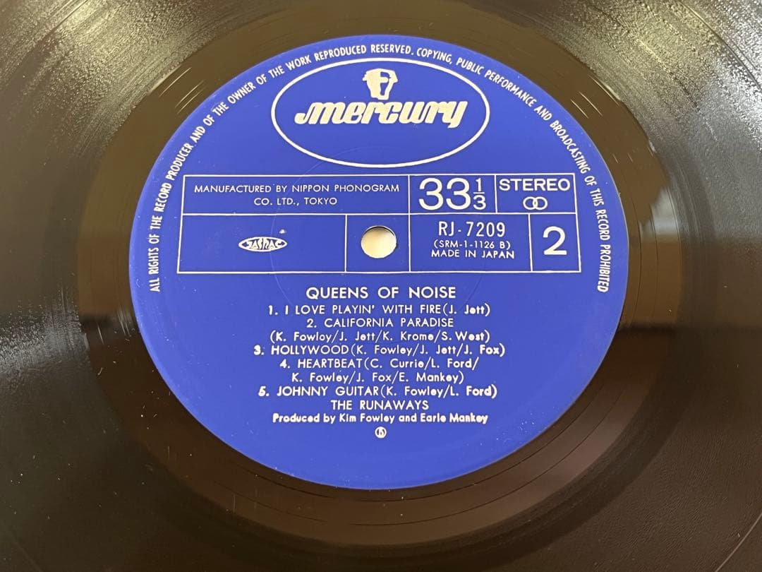 The Runaways Queens of Noise LP Japan Vinyl Pink Obi Poster Joan Jett Lita Ford