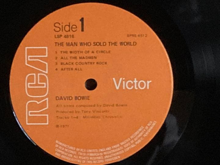 David Bowie The Man Who Sold The World Vinyl LP RCA Victor UK Pressing 1971