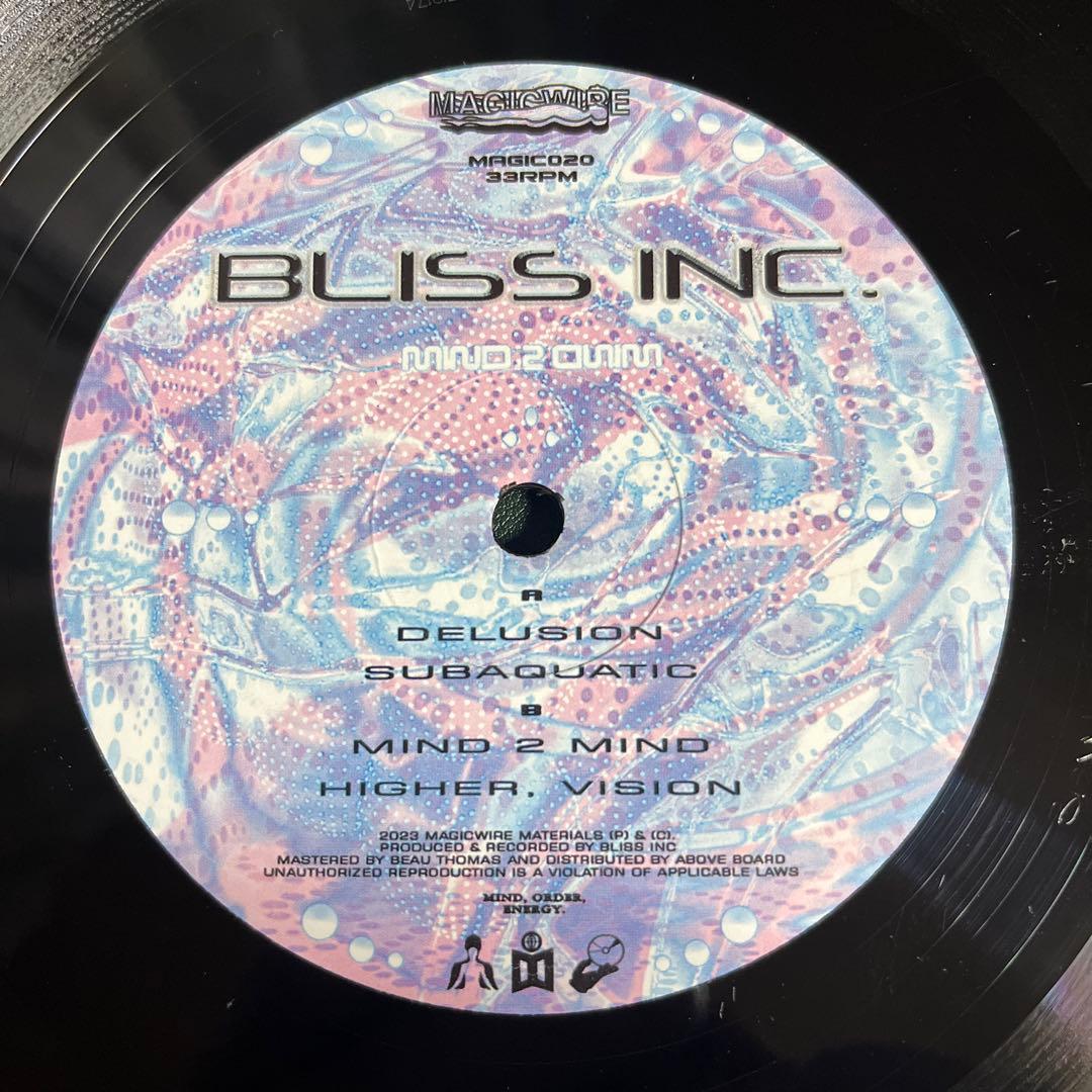 Bliss Inc. - Mind 2 Mind 12" Vinyl Magicwire Electronic Techno Trance 2023 UK