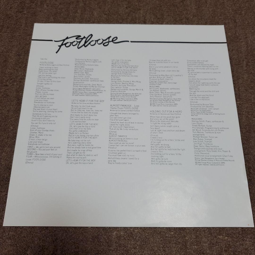 Footloose Original Motion Picture Soundtrack Vinyl LP Japan 1984 28AP 2770