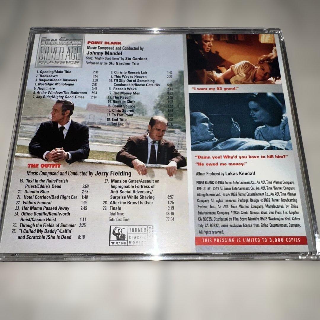 Point Blank & The Outfit OST CD Johnny Mandel Limited 3000 Exc | Japansoundstore