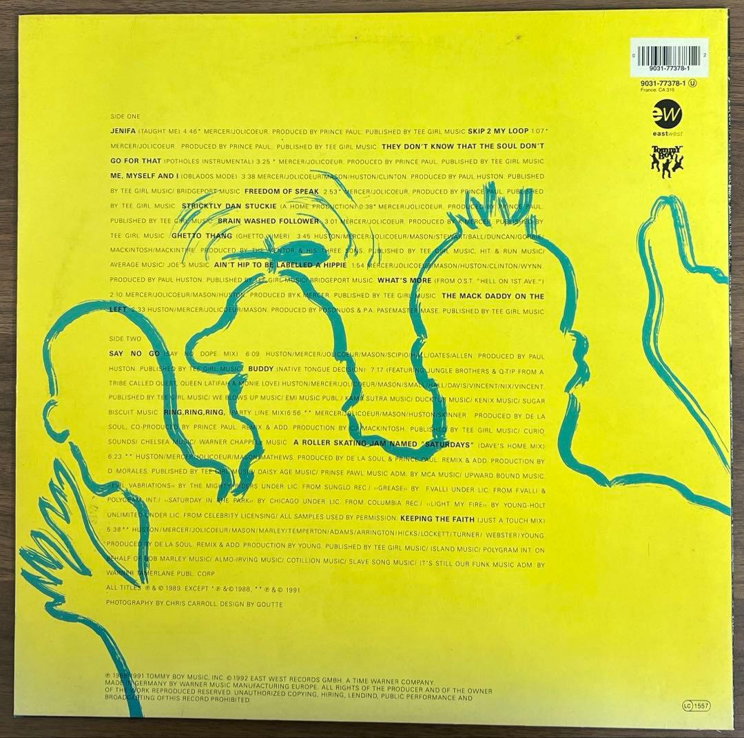 De La Soul - De La Remix LP 1992 European Edition Hip Hop Classic