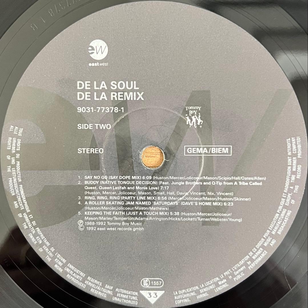 De La Soul - De La Remix LP 1992 European Edition Hip Hop Classic