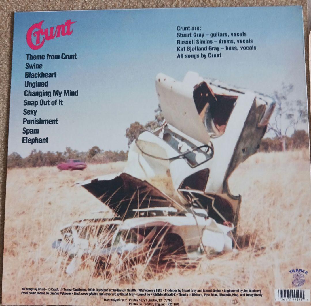 Crunt - Self Titled Original 1994 Trance Syndicate Vinyl LP US Pressing