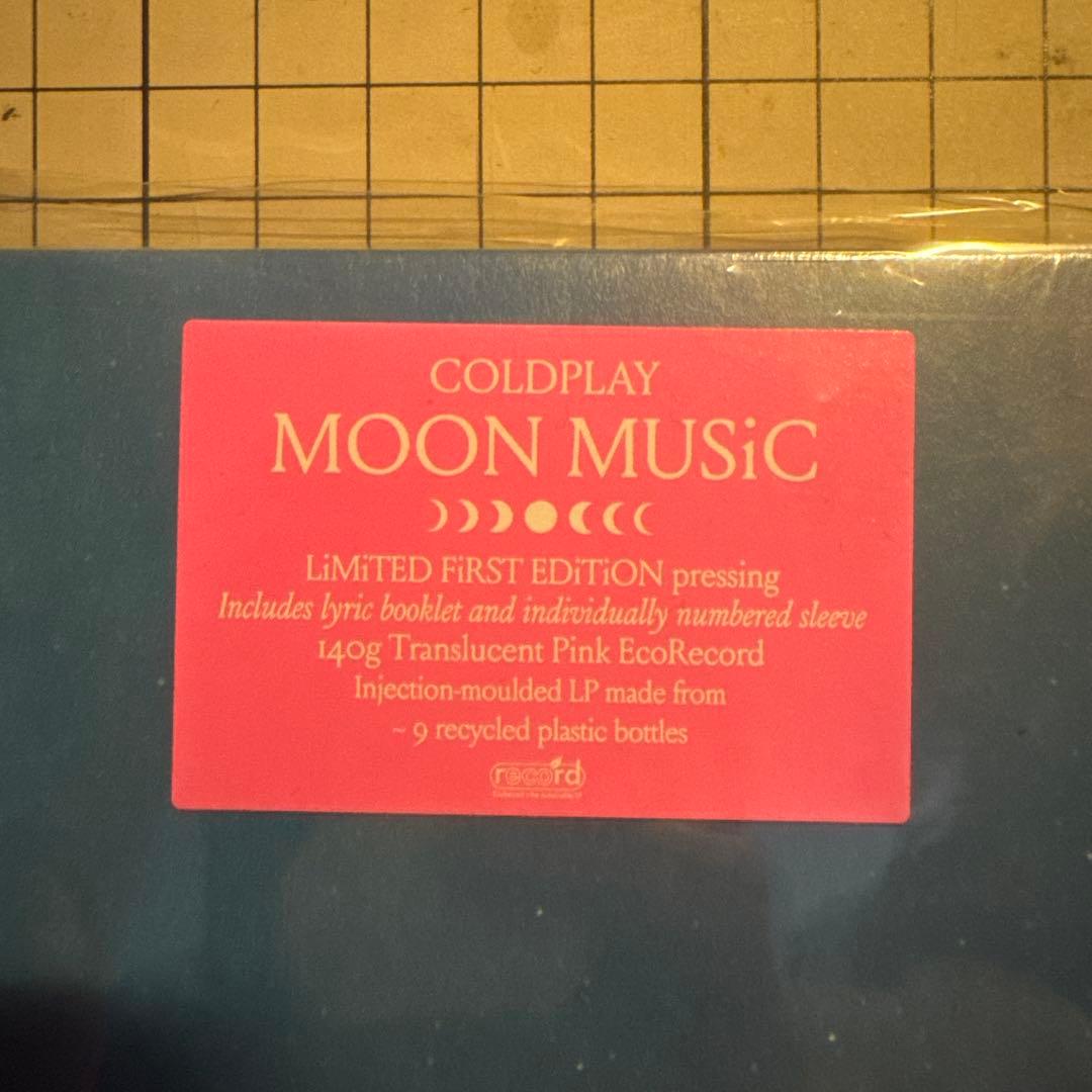 Coldplay - Moon Music LP Limited First Edition Translucent Pink Vinyl