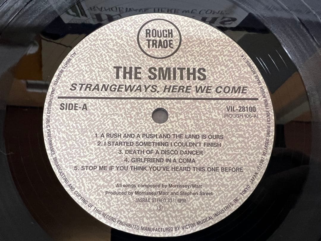 The Smiths - Strangeways, Here We Come LP Japan Original Pressing Vinyl w/ OBI