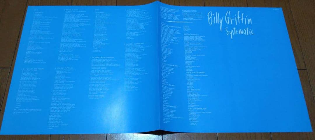 Billy Griffin Systematic LP 1985 Japan CBS/Sony 28AP 3057 Soul Funk Original