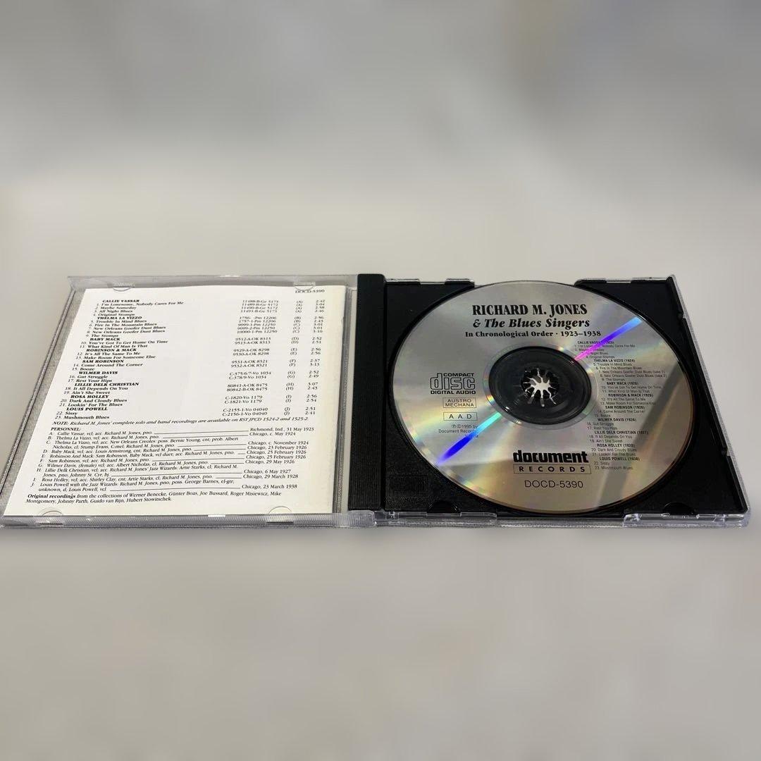 Richard M. Jones & The Blues Singers CD Document Records 1923-1938 Blues Jazz
