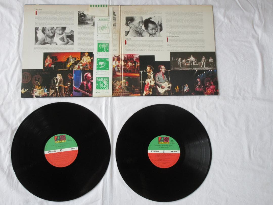 VARIOUS - Concerts For The People Of Kampuchea 2LP Japan w/ OBI Rock LP