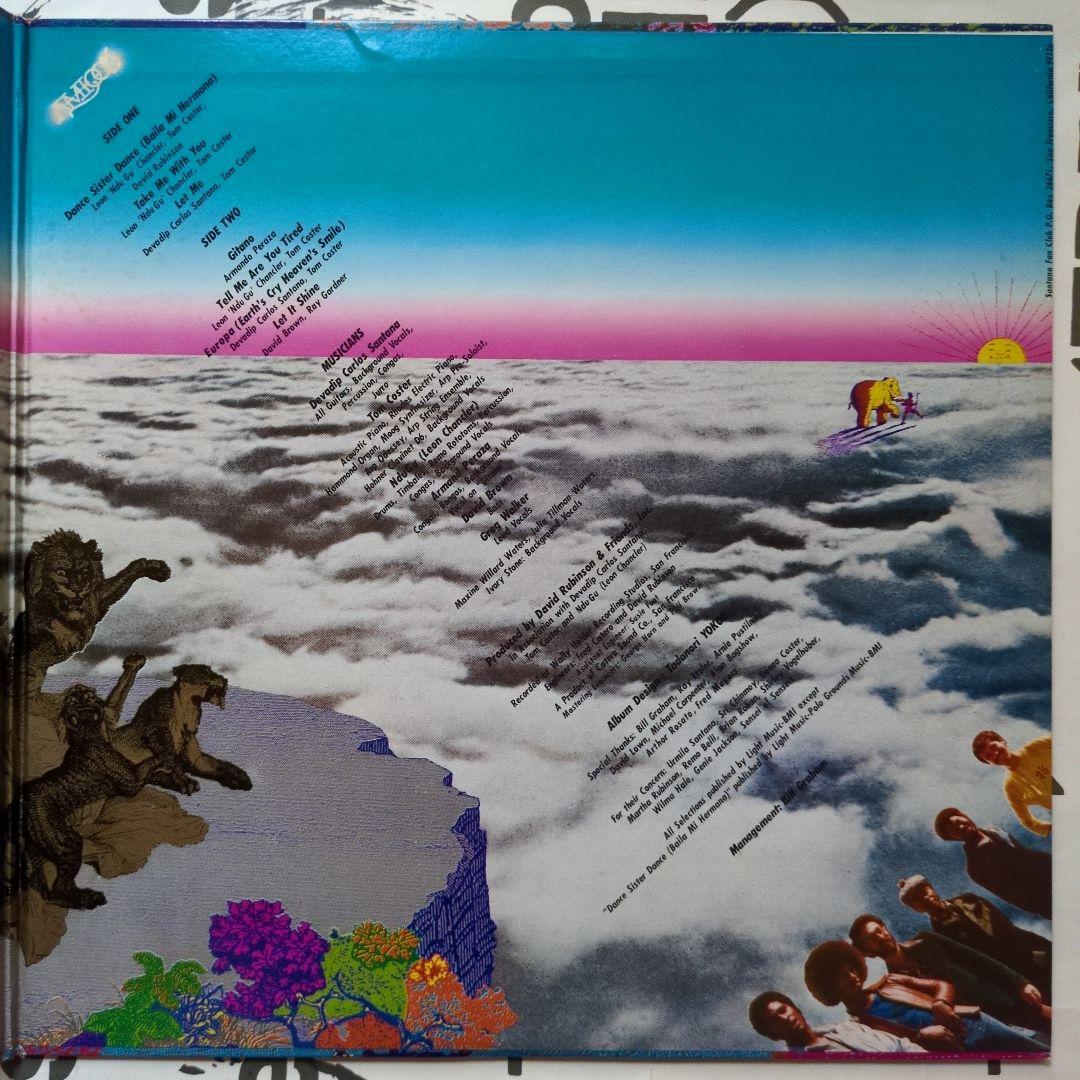 Santana - Amigos Vinyl LP 1976 Japan CBS SOPO 117 Latin Rock Fusion Classic