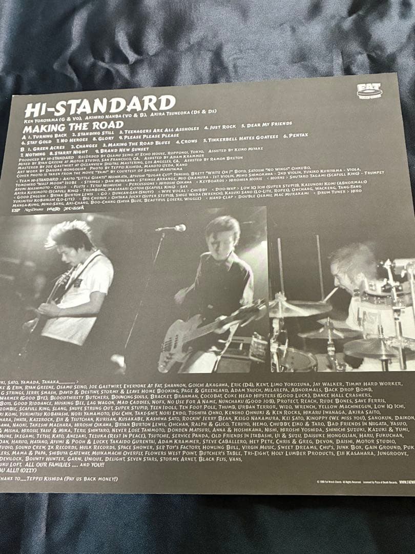 Hi-STANDARD Making The Road Vinyl LP US Pressing Fat Wreck Chords Punk Rock