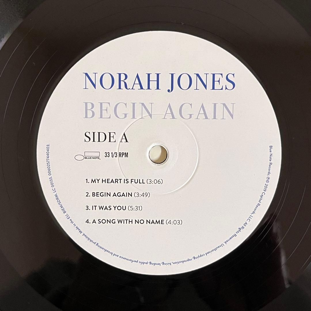 Norah Jones - Begin Again Vinyl LP 2019 Blue Note Jazz Pop Album