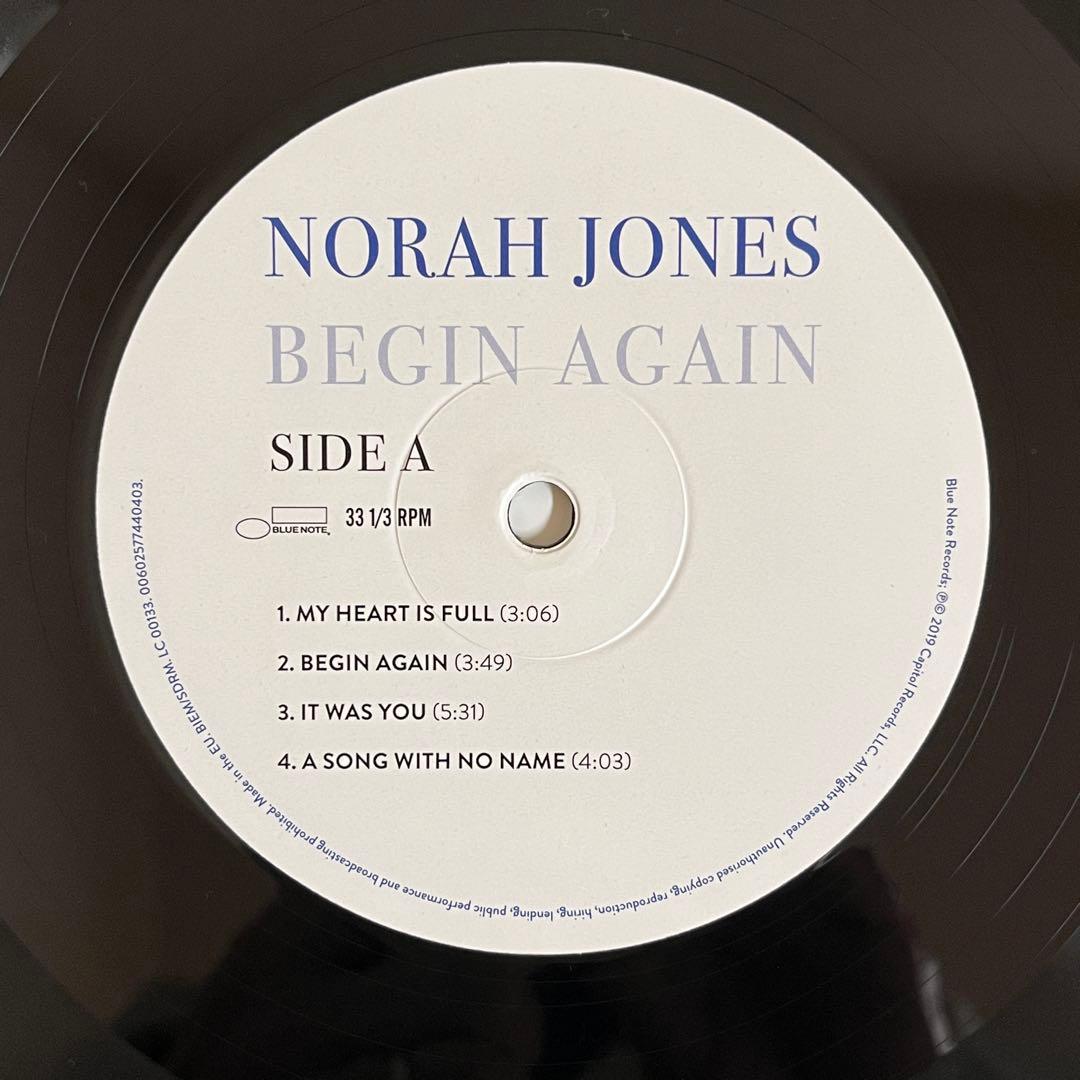 Norah Jones - Begin Again Vinyl LP 2019 Blue Note Jazz Pop Album