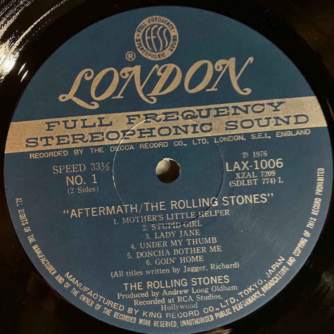 The Rolling Stones After-Math LP Vinyl Record Japan Pressing w/ Obi & Insert