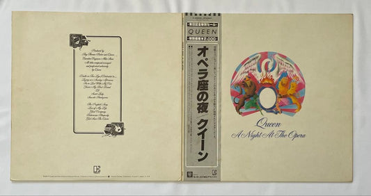 Queen A Night At The Opera Vinyl LP Japan Pressing w/ Obi Strip P-6553E