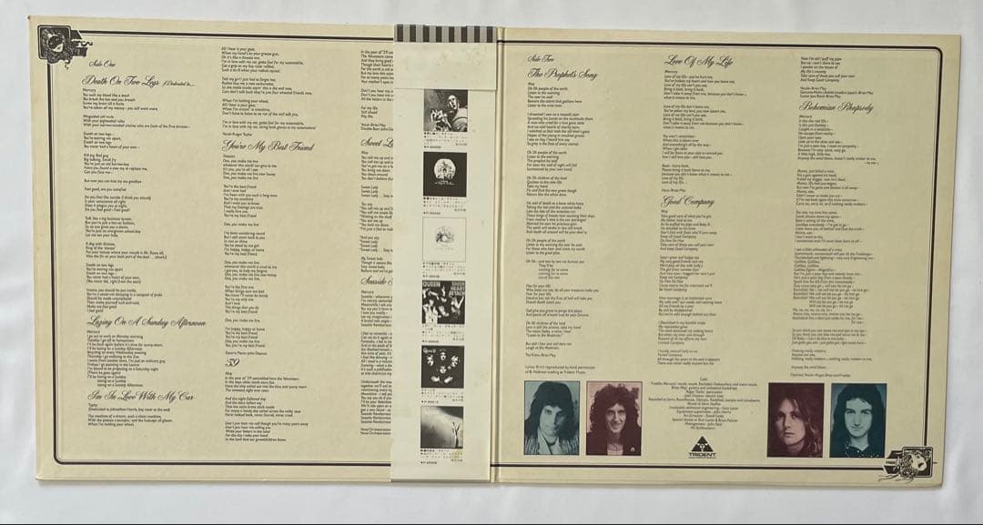 Queen A Night At The Opera Vinyl LP Japan Pressing w/ Obi Strip P-6553E