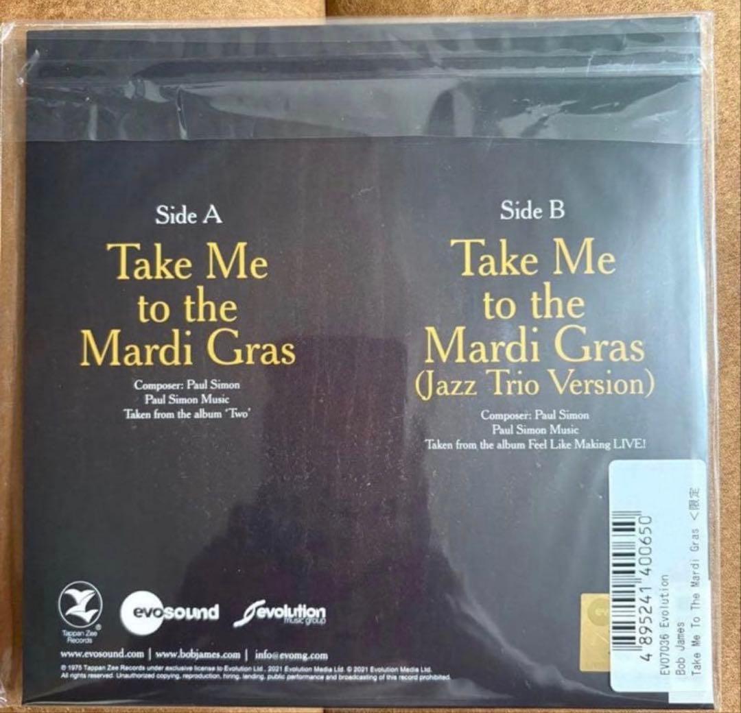 Bob James Take Me to the Mardi Gras 7" Vinyl Clear Limited Rare Jazz Funk | Japansoundstore