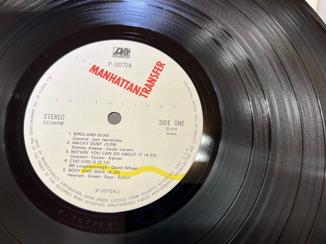 The Manhattan Transfer - Extensions Vinyl LP 1979 Japan Press OBI 1A/1A Matrix