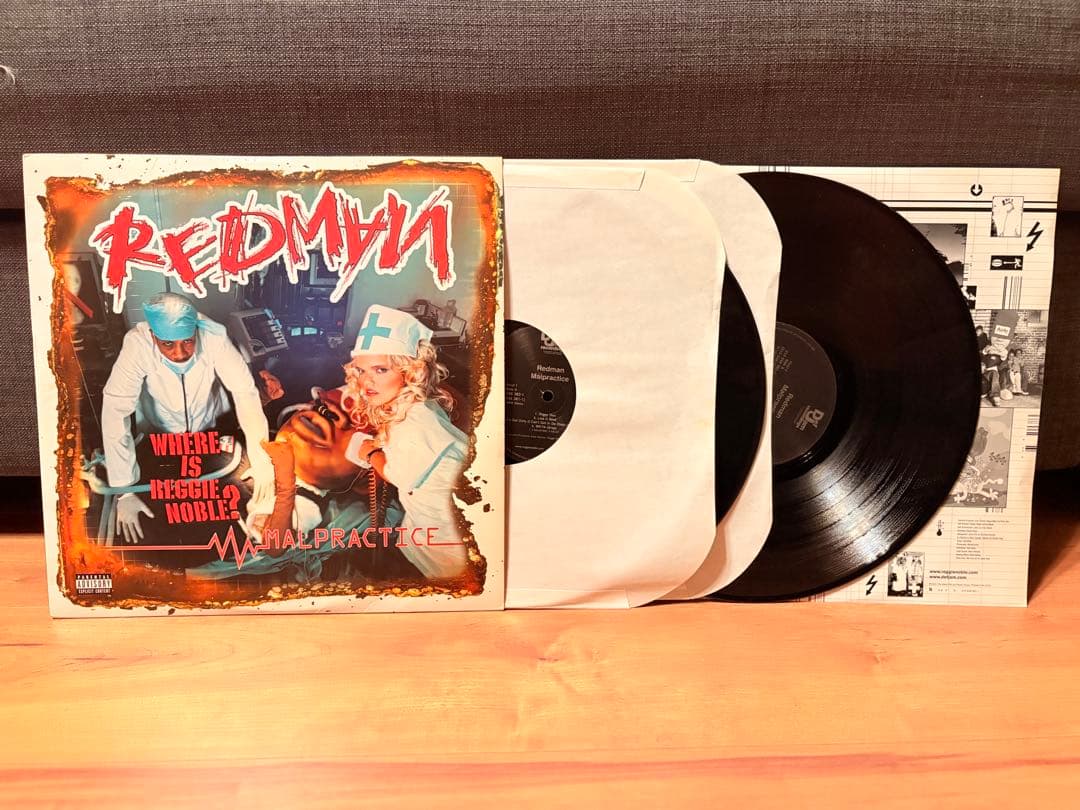 Redman - Malpractice 2LP 2001 Def Jam Hip Hop Vinyl Record Original US Pressing
