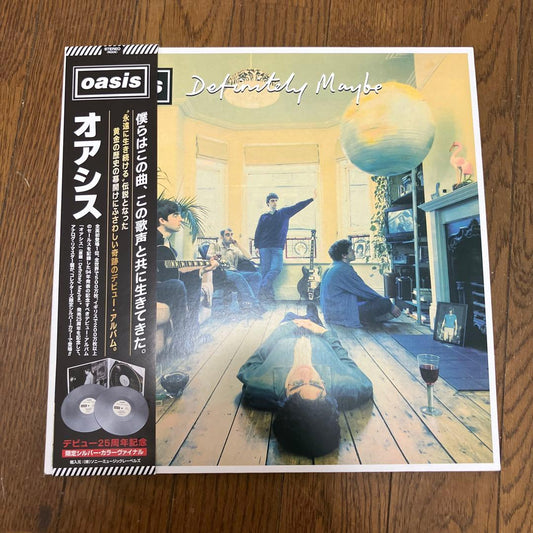 Oasis Definitely Maybe 25th Anniversary Silver Vinyl 2LP Japan Obi RKIDLP70C