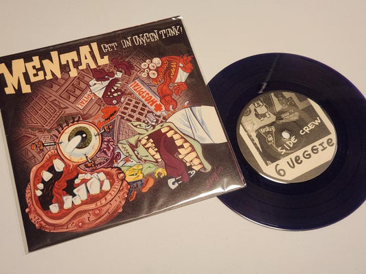 Mental - Get An Oxygen Tank 7" Vinyl Record Purple First Pressing Boston Hardcor