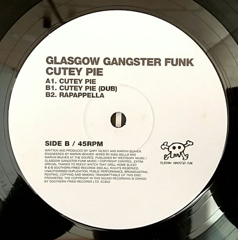 Glasgow Gangster Funk - Cutey Pie 12" Vinyl Electronic Club Record
