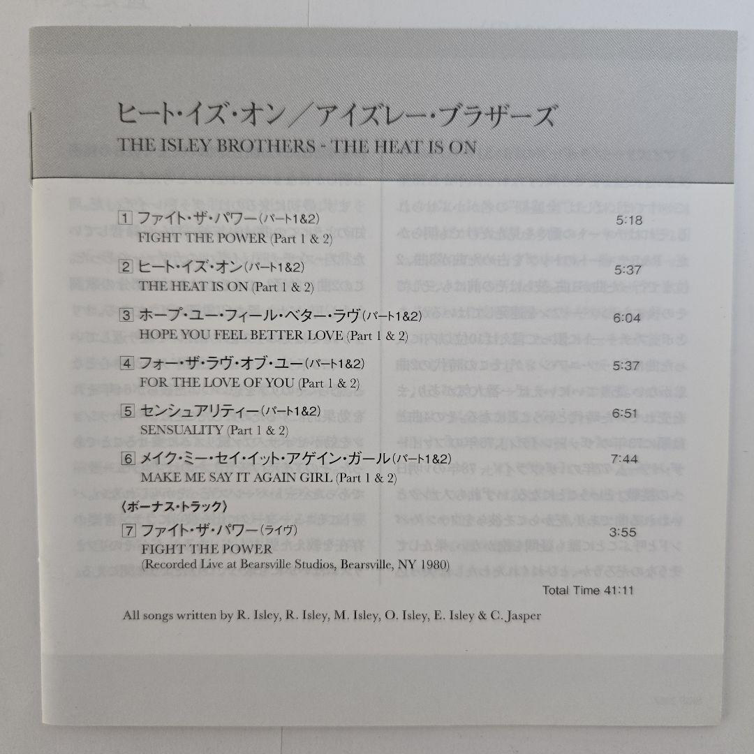 The Isley Brothers Heat Is On CD Japan Paper Sleeve 1975 Bonus Tracks Used | Japansoundstore