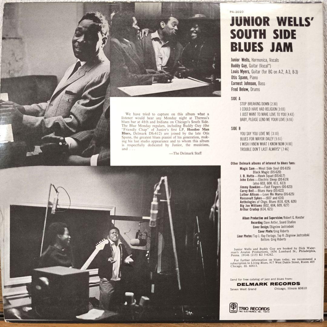 Junior Wells South Side Blues Jam Japan LP Vinyl Buddy Guy Otis Spann Delmark