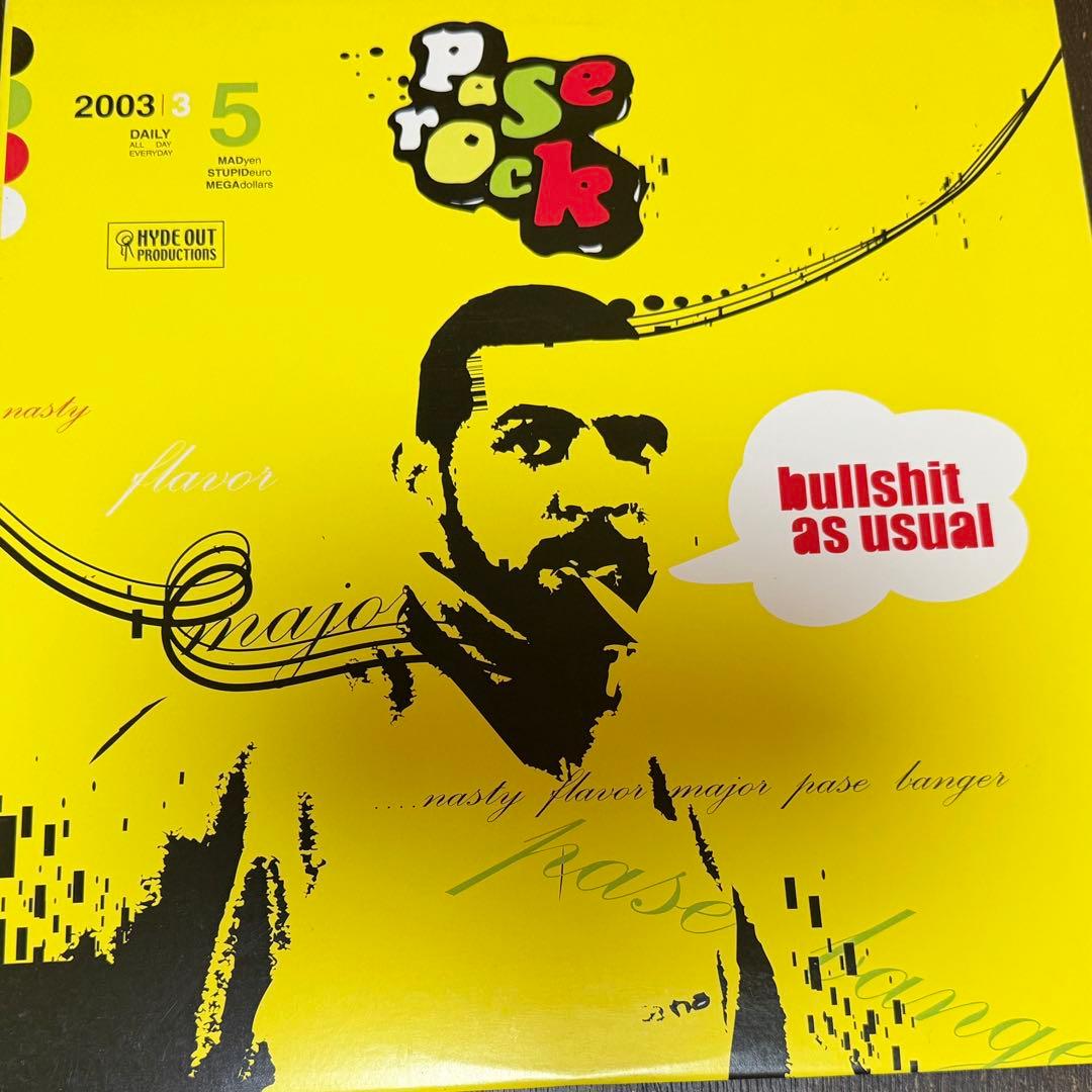 Pase Rock - Bullshit As Usual 12" Vinyl Nujabes Production Japan Hyde Out