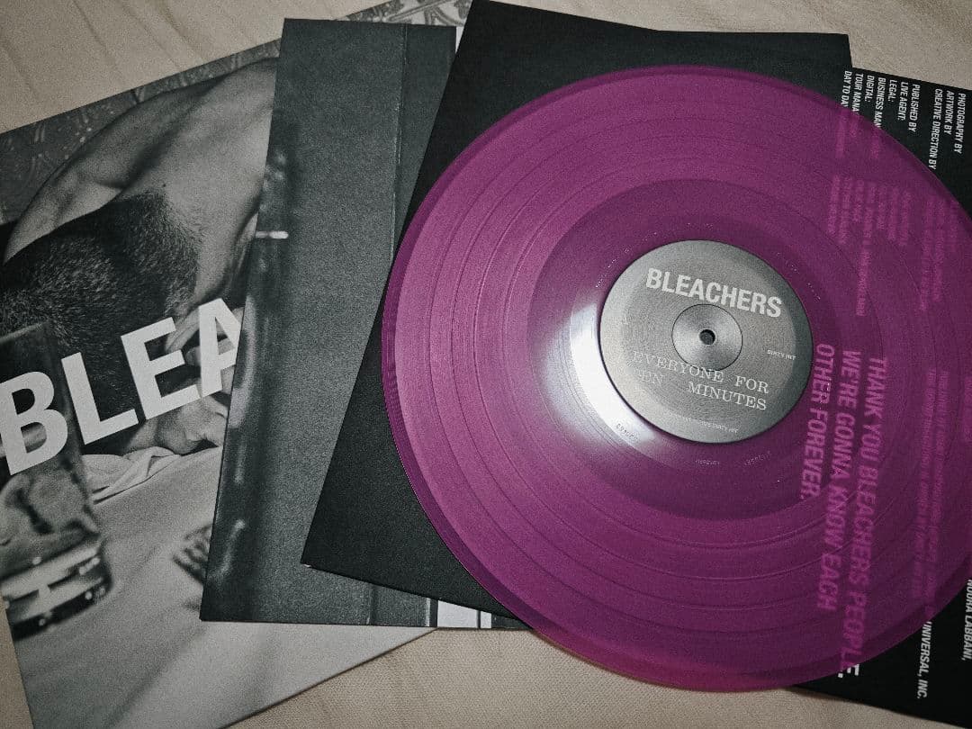 Bleachers - Everyone For Ten Minutes Lavender Vinyl LP + Signed Insert + Poster