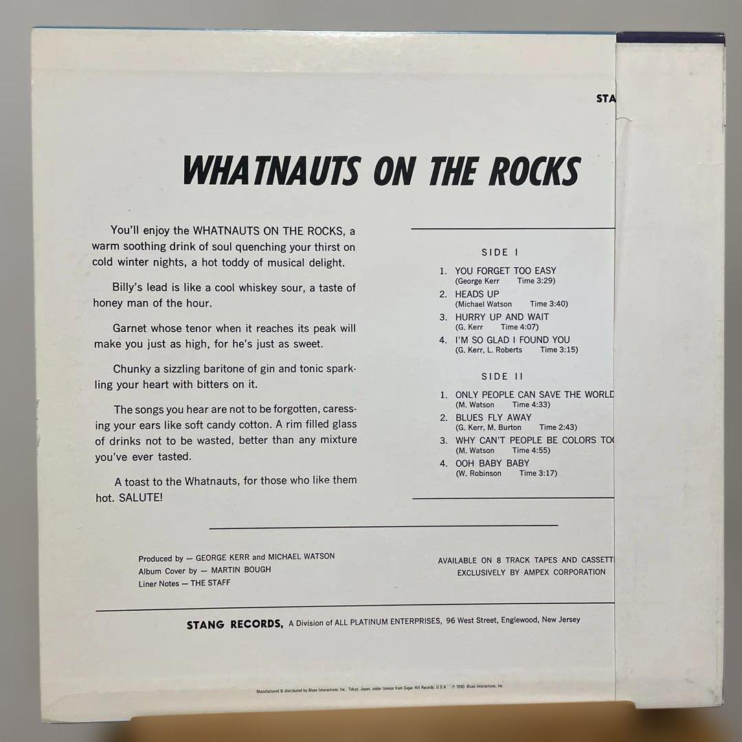 The Whatnauts - On The Rocks LP 1989 P-Vine Japan Reissue Sweet Soul Classic