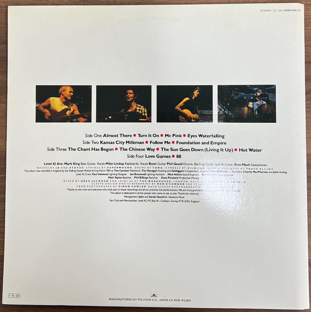 Level 42 - A Physical Presence 2LP Japan Polydor 1985 Jazz Funk Synth-Pop