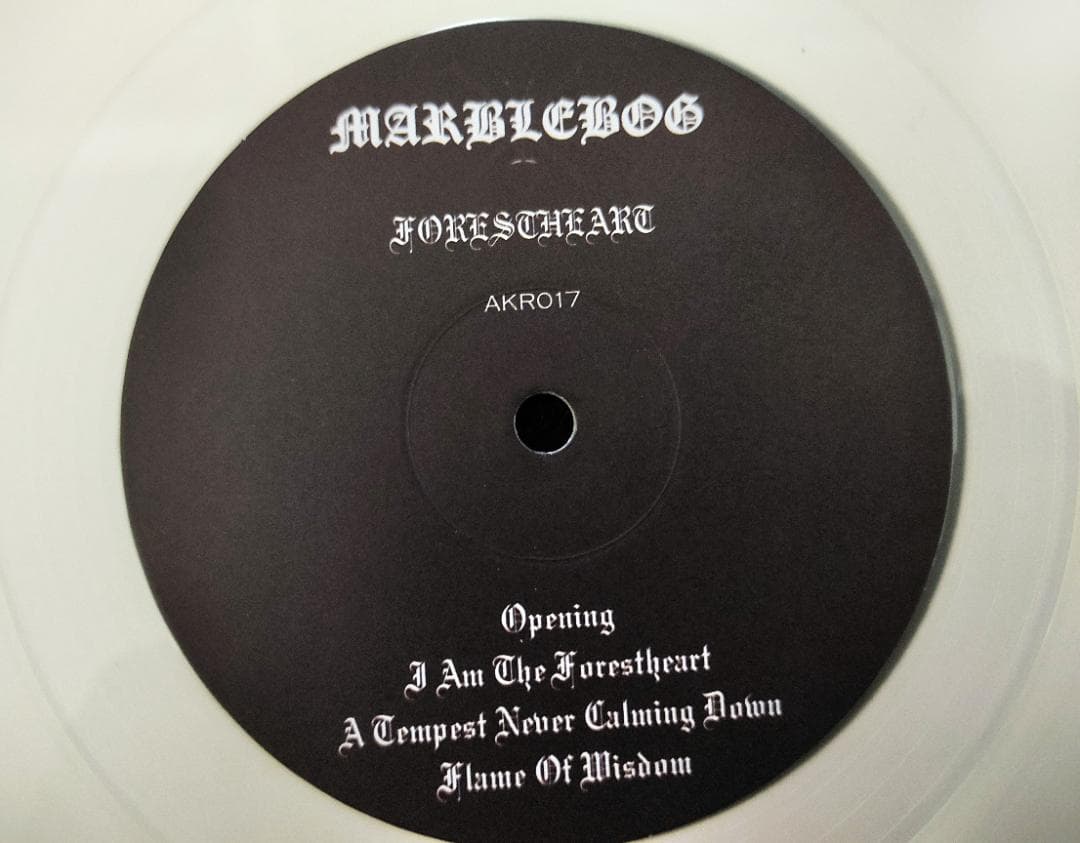 Marblebog - Forestheart LP Clear Vinyl Black Metal Autopsy Kitchen Records