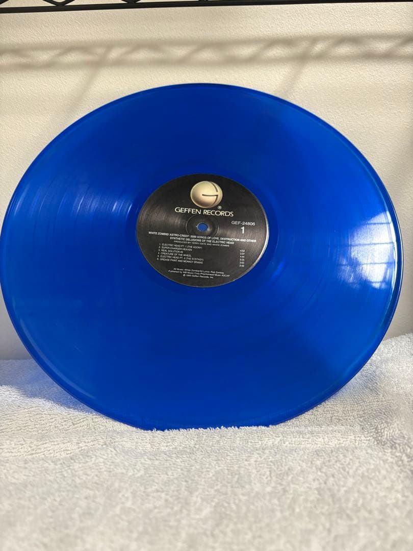 White Zombie Astro-Creep: 2000 Vinyl LP Blue Colored Wax Original US Pressing