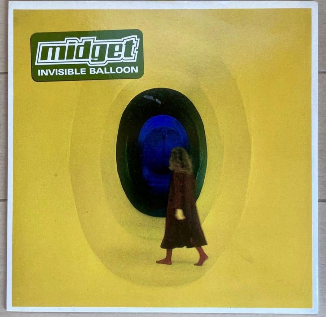 Midget - Invisible Balloon 7" Vinyl Single Yellow Vinyl Indie Rock 1998 UK