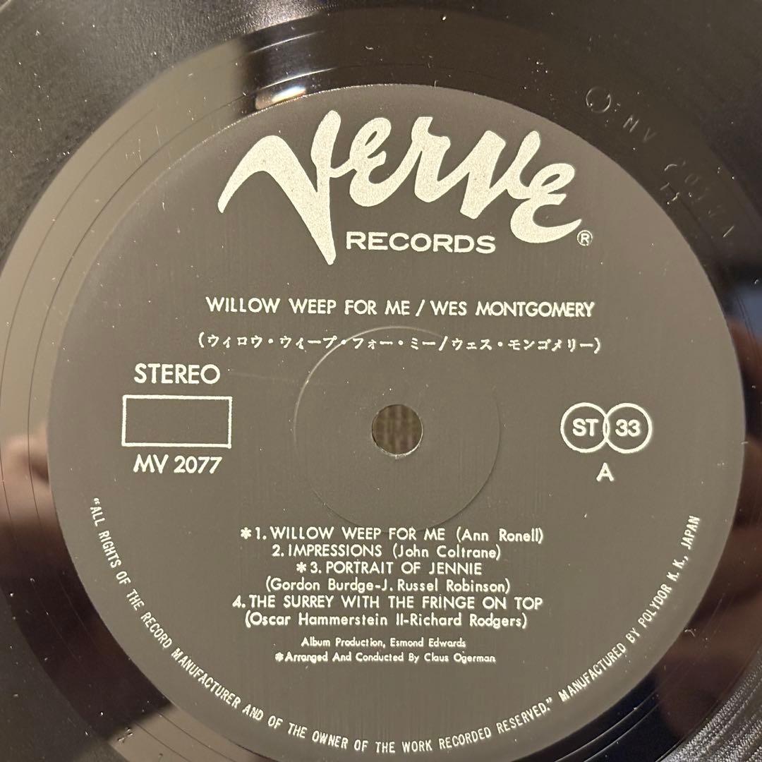 Wes Montgomery Willow Weep Vinyl Record Half Note Live Unplayed Condition | Japansoundstore