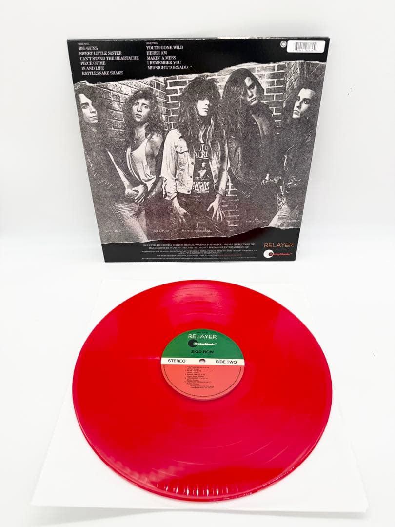 Skid Row - Self Titled LP, Rare Red Vinyl, Friday Music Reissue