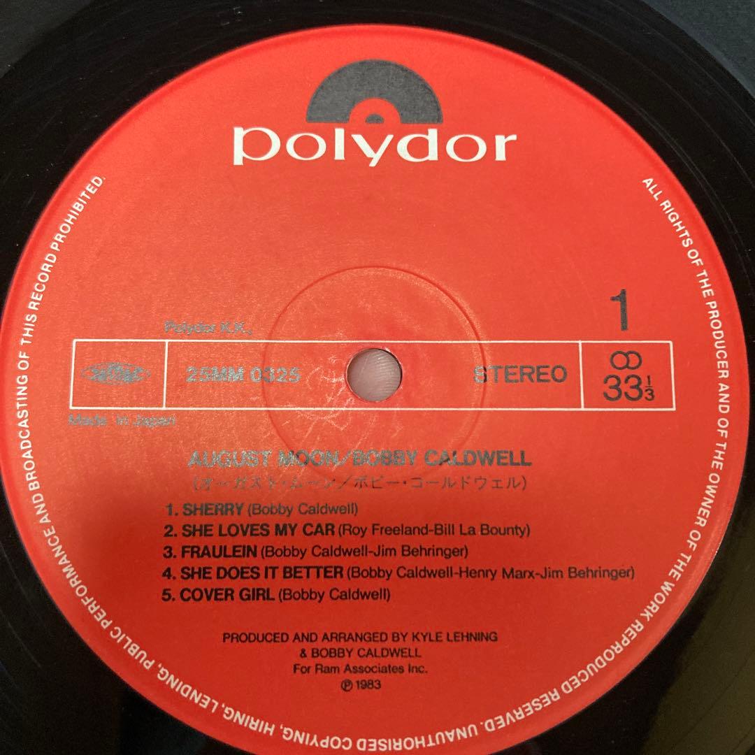 Bobby Caldwell - August Moon LP 1983 Japan Polydor 25MM 0325 AOR City Pop
