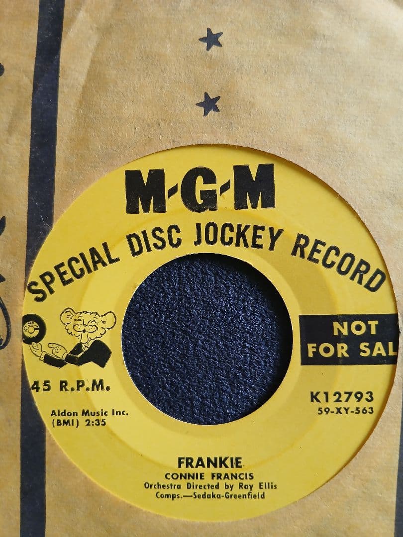 Connie Francis 7" Lipstick On Your Collar / Frankie Promo DJ Copy MGM Rare